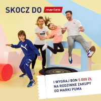 Skocz do Martes Sport i  Wygraj bon 5000 PLN na rodzinne zakupy od marki PUMA!