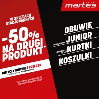 Korzystaj z okazji i wybierz promocję -50% na drugi produkt w Martes Sport!